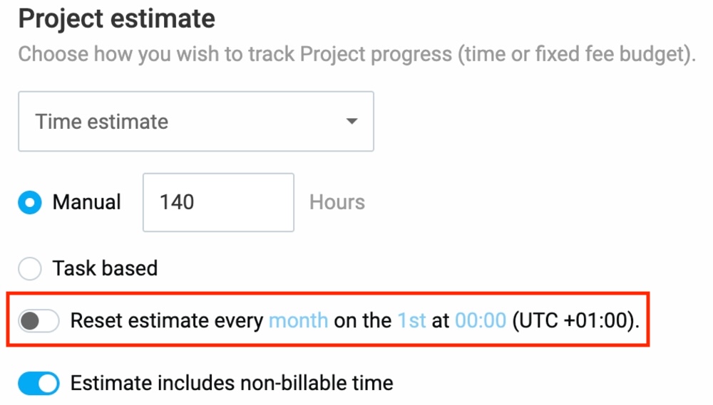 Have the estimate renewed regularly for recurring projects