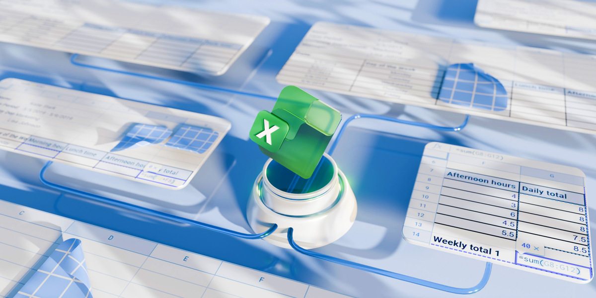 How to create a simple excel timesheet
