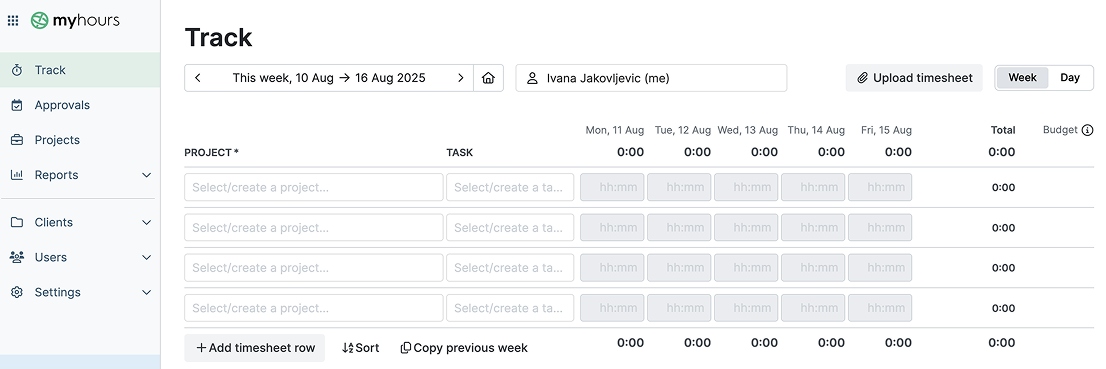 my hours app de control del tiempo