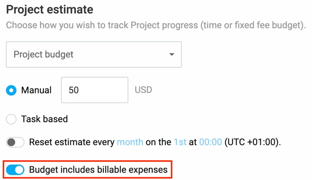Set the budget to cover extra expenses (like travel or software licenses)