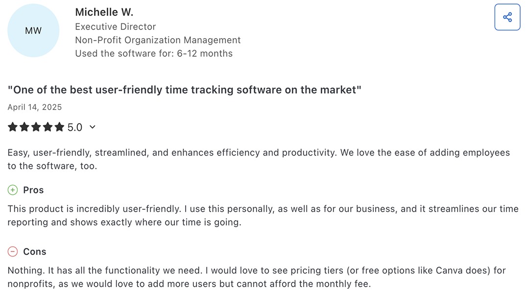 toggl track user review