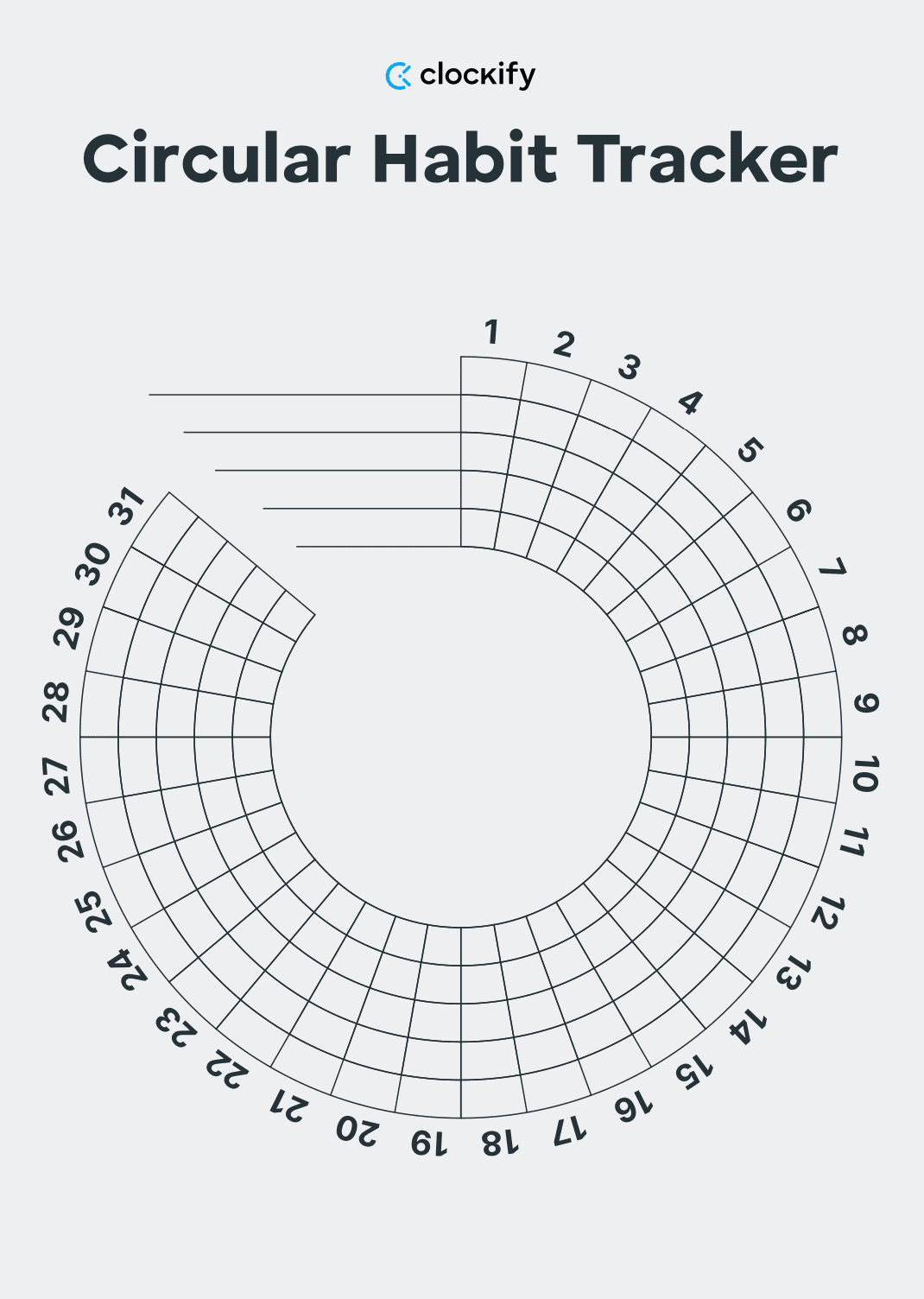 Circular Habit Tracker Screenshot