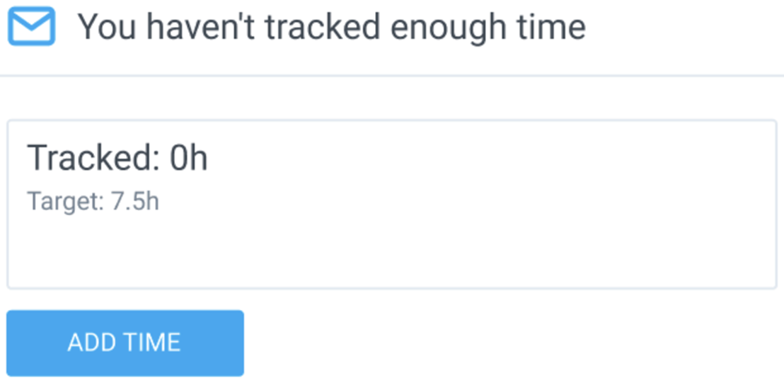 Clockify&rsquo;s automatic reminders