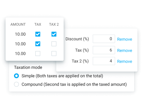 Discount & Tax