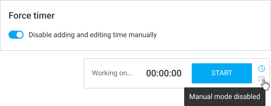 Force timer