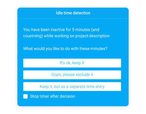 Idle detection