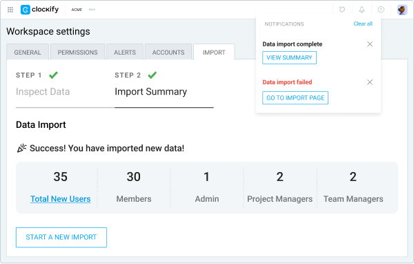 Import users