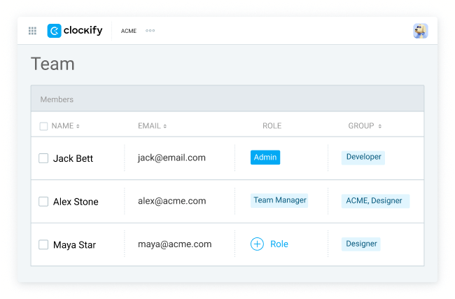 Invite employees