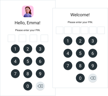 Ferramentas extras: PIN de quiosque