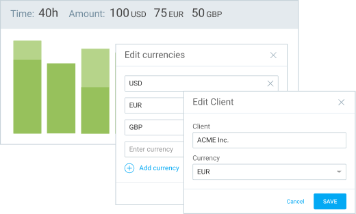 Multiple currencies