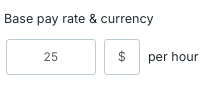 Setting up the hourly rate