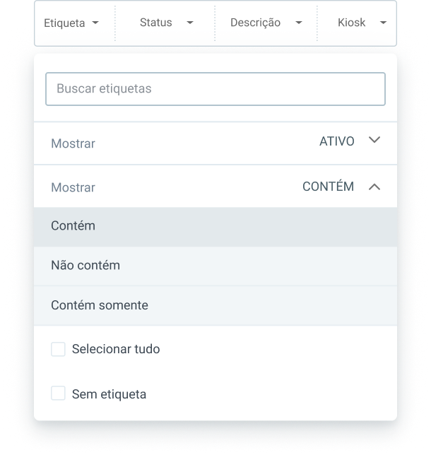 etiquetas no Clockify