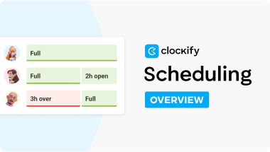 Scheduling overview