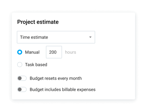 Time estimate