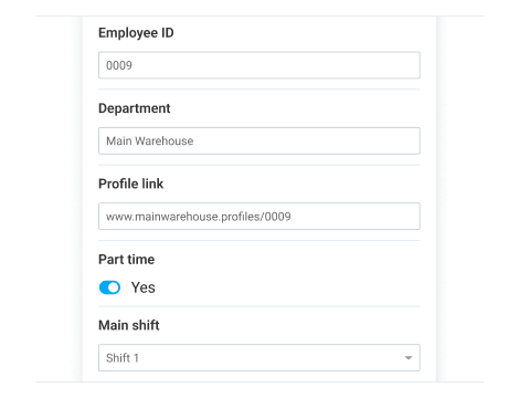 User fields
