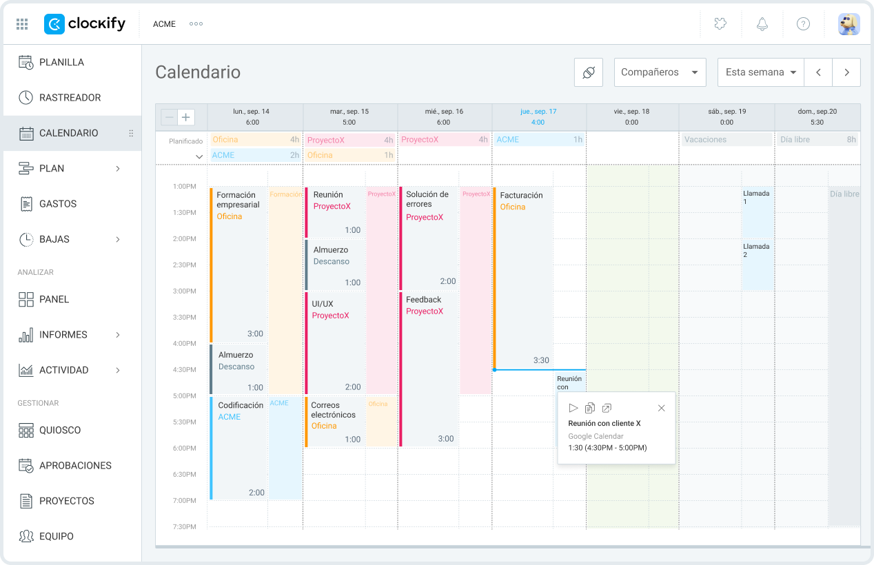 Calendario