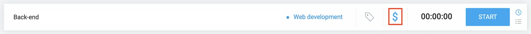 Clockify's Timer