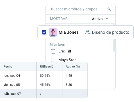 Detalles de un solo miembro